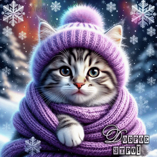 Анимированная открытка Доброе утро