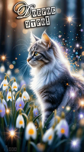 Анимированная открытка Доброе утро