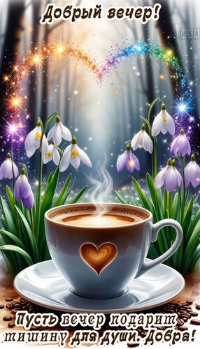 Открытка Добрый вечер