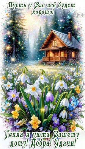 Открытка Тепла и уюта вашему дому