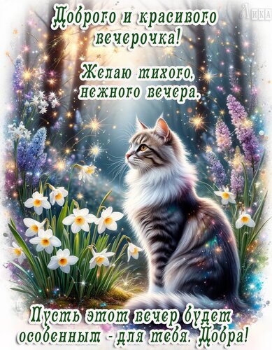 Открытка Добрый вечер