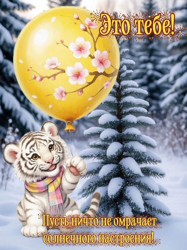 Открытка Это тебе!