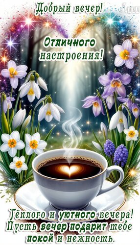 Открытка Добрый вечер