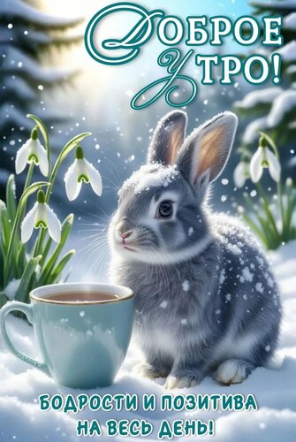 Открытка ДОБРОЕ УТРО! БОДРОСТИ И ПОЗИТИВА НА ВЕСЬ ДЕНЬ!