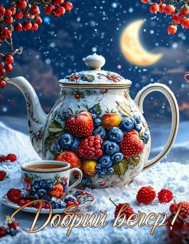 Открытка Добрый вечер