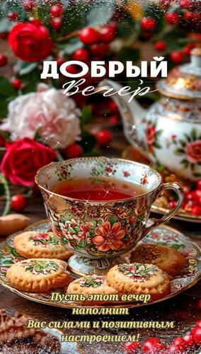 Открытка Добрый вечер