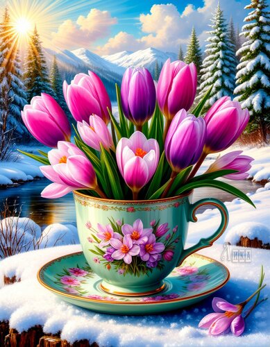 Открытка Цветы