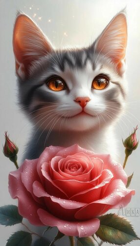 Открытка Кошка