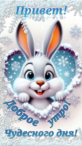 Открытка привет
