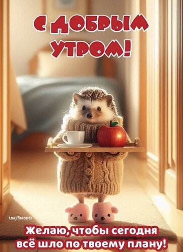 Открытка С добрым утром