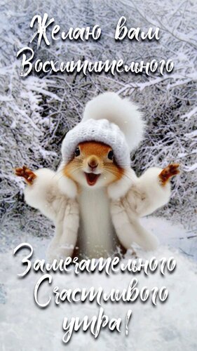 Открытка замечательного счастливого утра