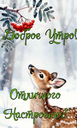 Открытка Доброе утро, отличного настроения