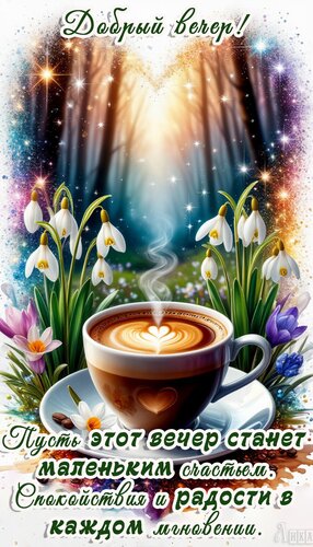 Открытка Добрый вечер