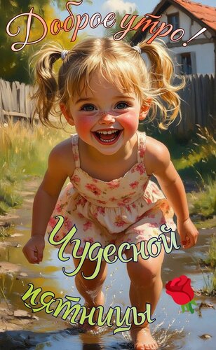 Открытка Доброе утро. Чудесной пятницы