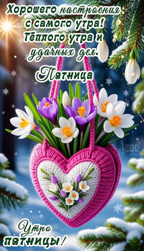 Открытка Пятница. Утро