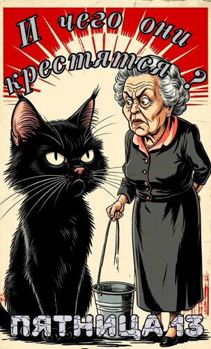 Открытка Пятница 13