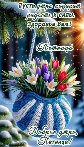 Открытка Утро пятницы