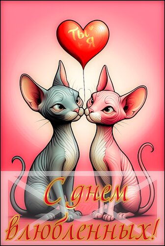 Открытка С днем влюбленных!