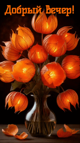 Анимированная открытка Добрый вечер!