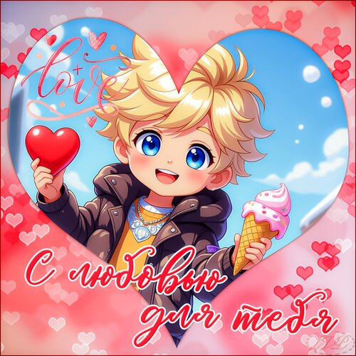 Открытка с любовью для тебя