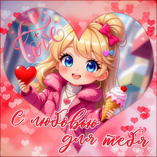 Открытка с любовью для тебя