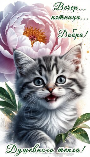 Открытка Вечер пятницы