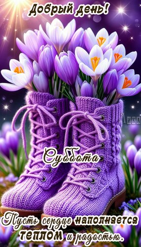 Открытка Суббота