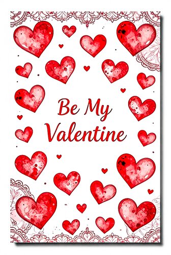 Открытка С днем влюбленных! Будь моим Валентином