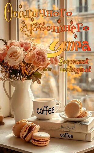 Открытка Доброе субботнее утро