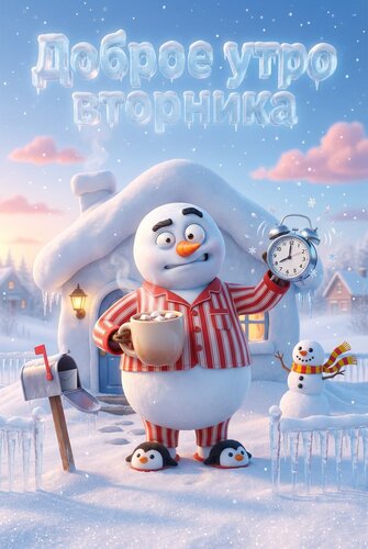 Открытка Доброе утро вторника