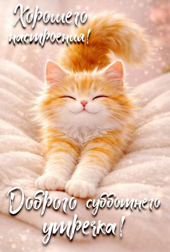 Открытка Доброго субботнего утречка