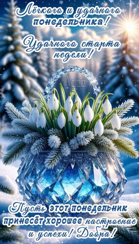 Открытка Понедельник