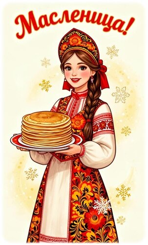Открытка МАСЛЕНИЦА