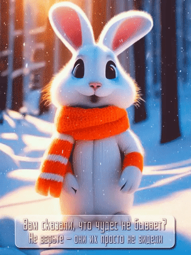 Анимированная открытка Вам сказали, что чудес не бывает? Не верьте - они их просто не видели.