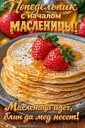 Открытка масленица