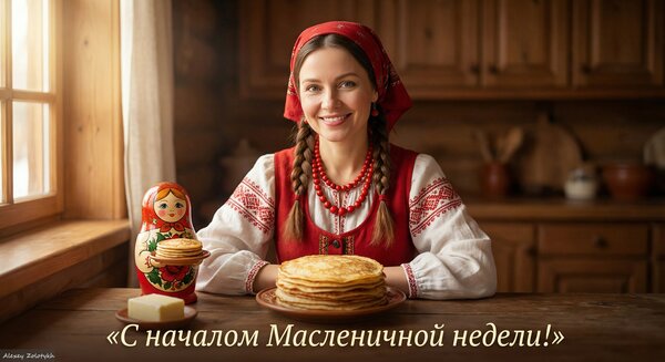 Открытка Блины, веселье, радость — Масленица пришла!