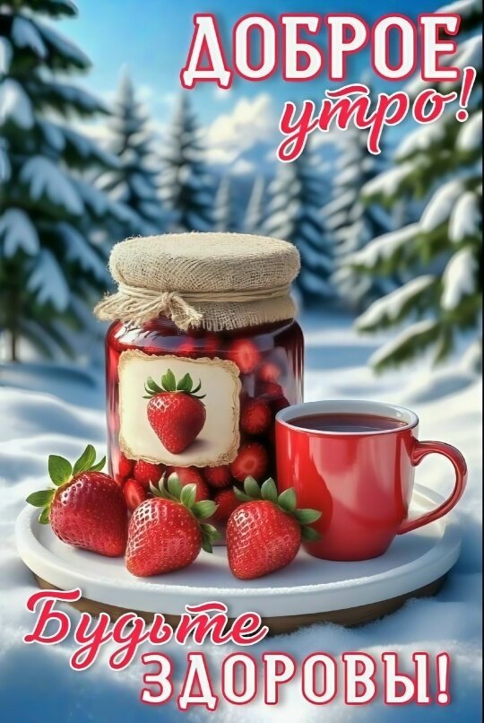 Открытка Доброе утро Будьте здоровы