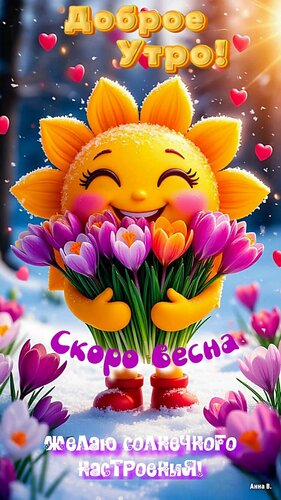 Открытка Скоро весна