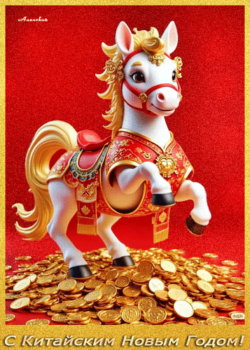 Анимированная открытка С Китайским Новым Годом!