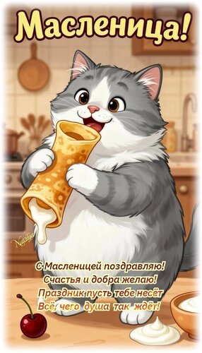 Открытка масленица