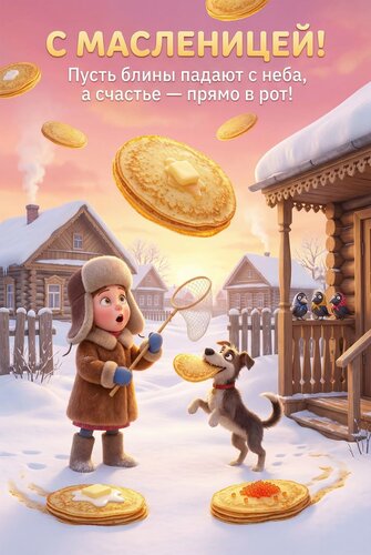 Открытка С масленицей