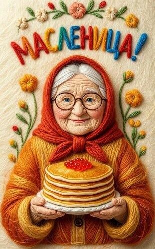 Открытка Масленица