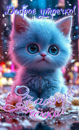 Открытка Доброе утречко, отличного денёчка