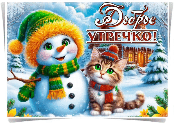 Анимированная открытка Доброе утречко!