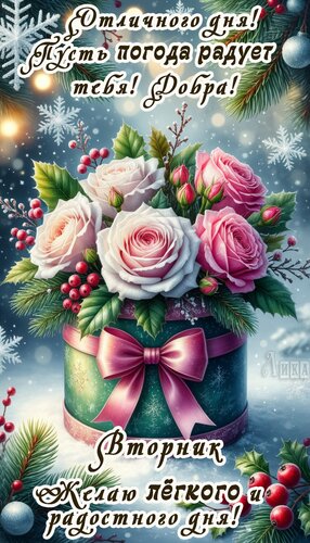 Открытка Вторник