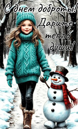 Открытка С днём доброты. Дарите тепло души