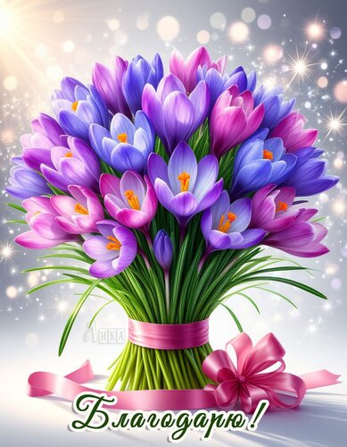 Открытка Благодарю