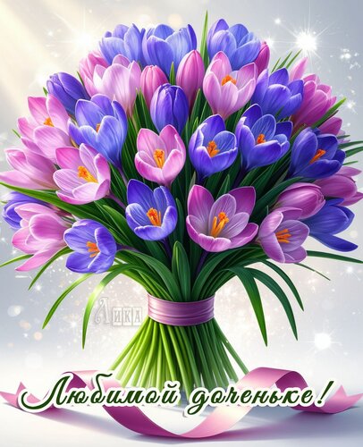 Открытка Доченьке