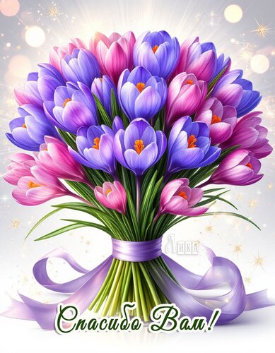 Открытка Спасибо Вам