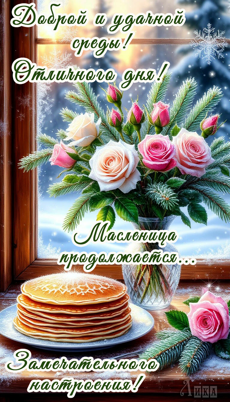 Открытка Масленица